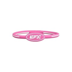 BRACELET EFX SILICONE OVAL PINK WHITE