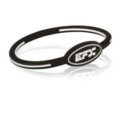 pulsera, silicona, efx, oval, negro