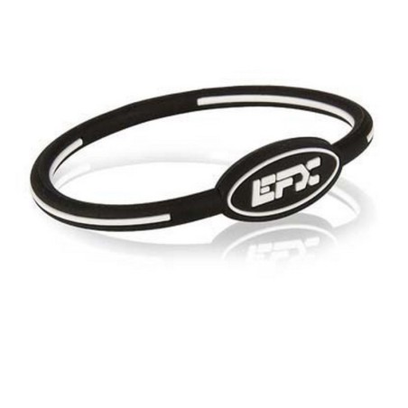 pulsera, silicona, efx, oval, negro