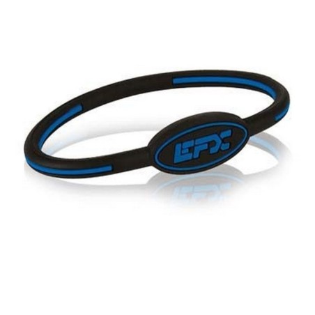 pulsera, silicona, efx, oval, negro,azul