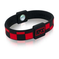 pulsera, silicona, efx, sport, rojo,cuadros