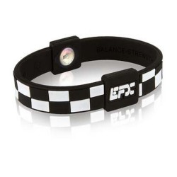 pulsera, silicona, efx, sport, negro,cuadros