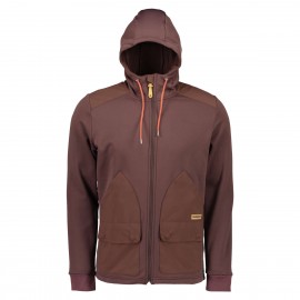MALOJA GilliM. Hooded Fleece Jacket choco