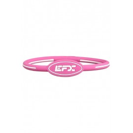 PULSERA EFX SILICONA OVAL ROSA BLANCO