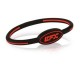 BRACELET EFX SILICONE OVAL BLACK RED 