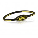 BRACELET EFX SILICONE OVAL BLACK YELLOW